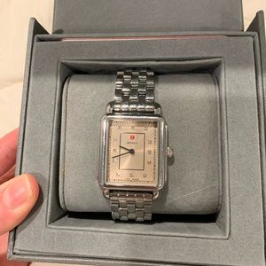 Michele Deco II Diamond Bracelet Watch - .05 ctw, stainless steal